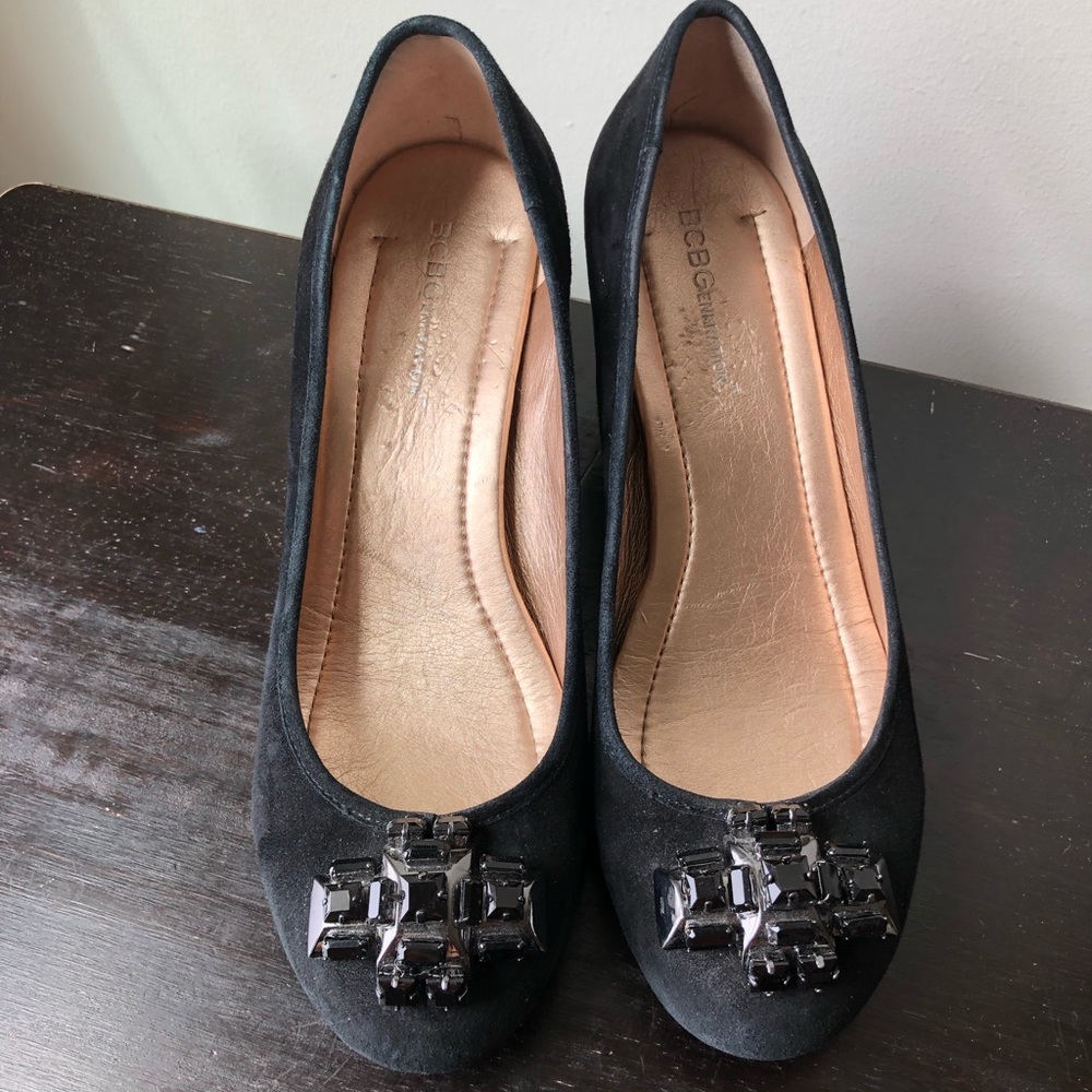 GREAT CONDITION! BCBGeneration black wedge heels